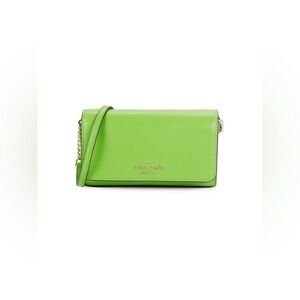 Kate Spade Staci flap crossbody in Lime Green (EUC)
